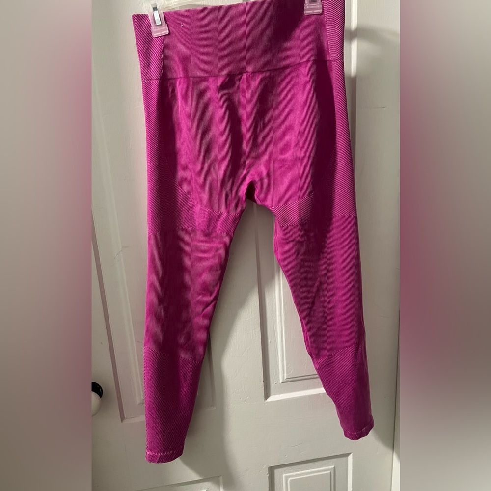 Joy Lab Pink Ribbed Leggings - Picture 3 of 4